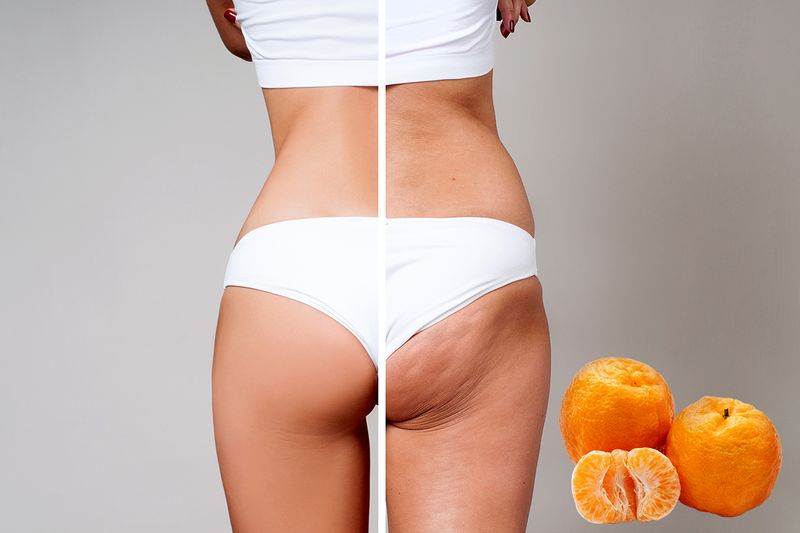 橘皮組織經常出現在一些缺乏運動的部位，像是腰部、腹部、屁股、大腿等