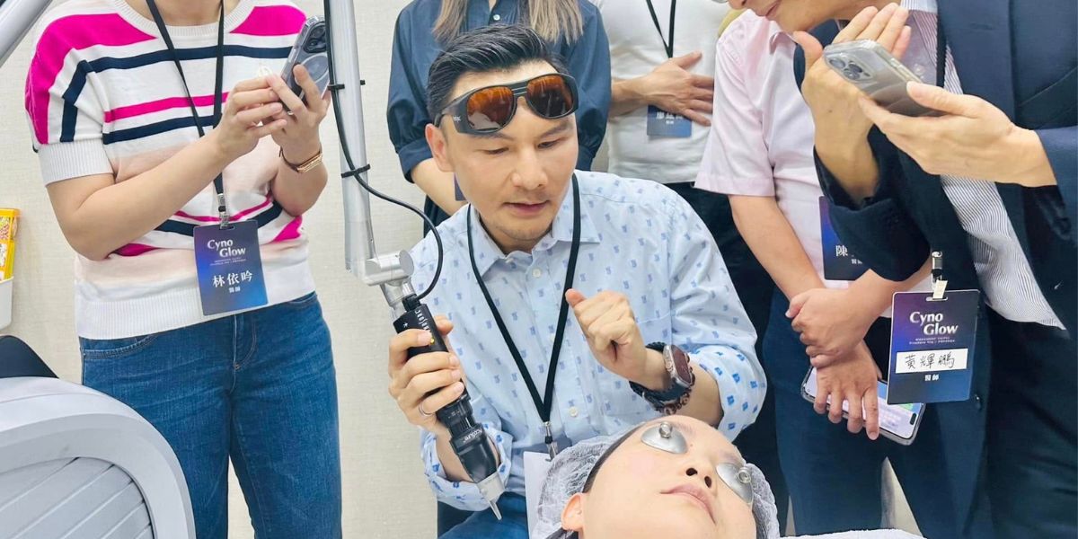 林上立醫師現場操作 PicoSure Pro 鉑金皮秒雷射 臨床打法與治療技巧。