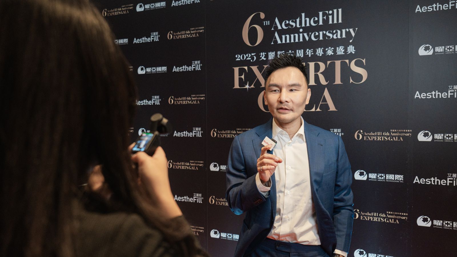 於會議中途，林上立醫師接受主辦單位採訪。