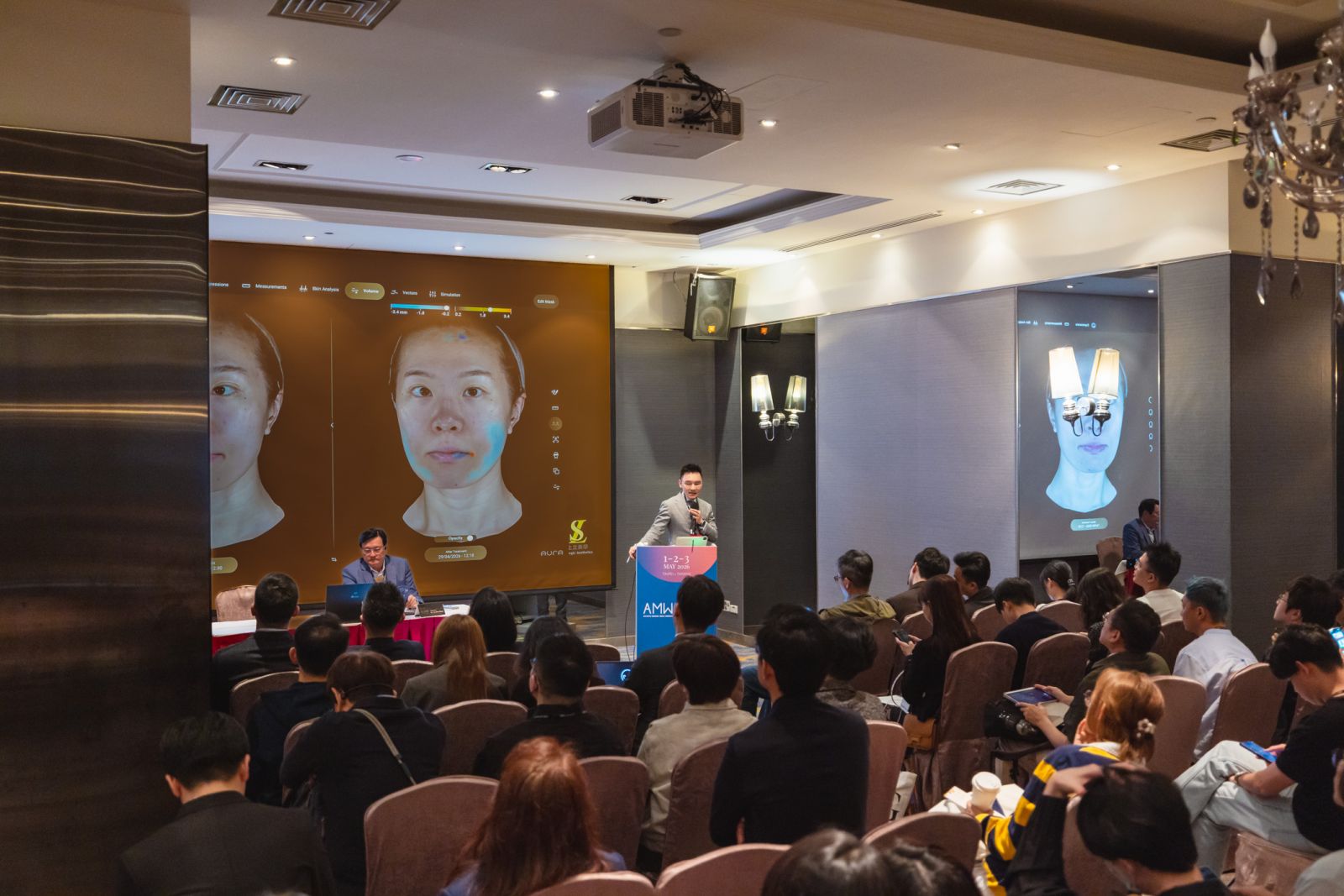▲除了醫學理論的論述，林醫師也透過實際案例與3D影像解析，更具體展示這套注射系統的治療成效。